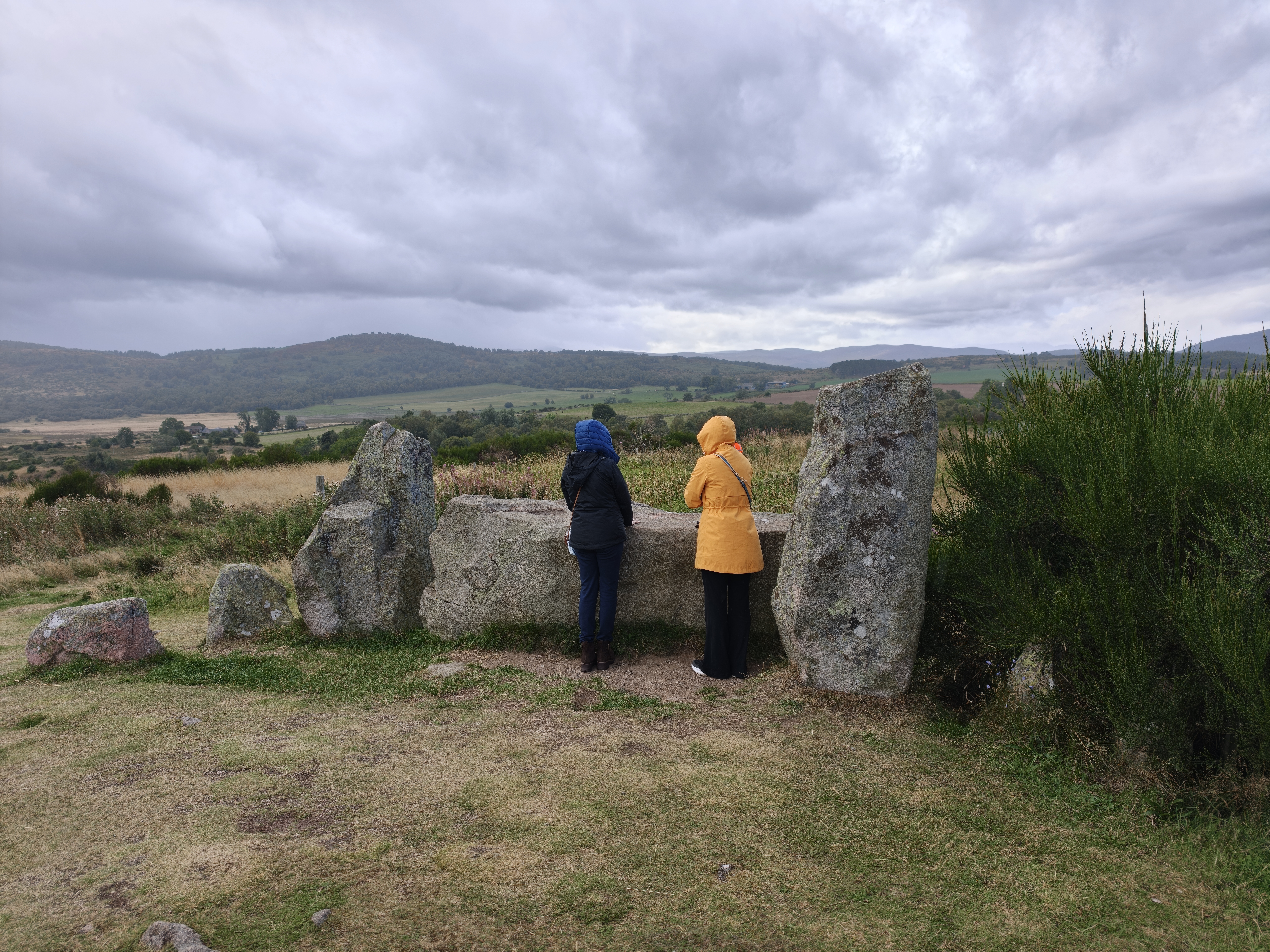 Guests at an Aberdeenshire stone circle
