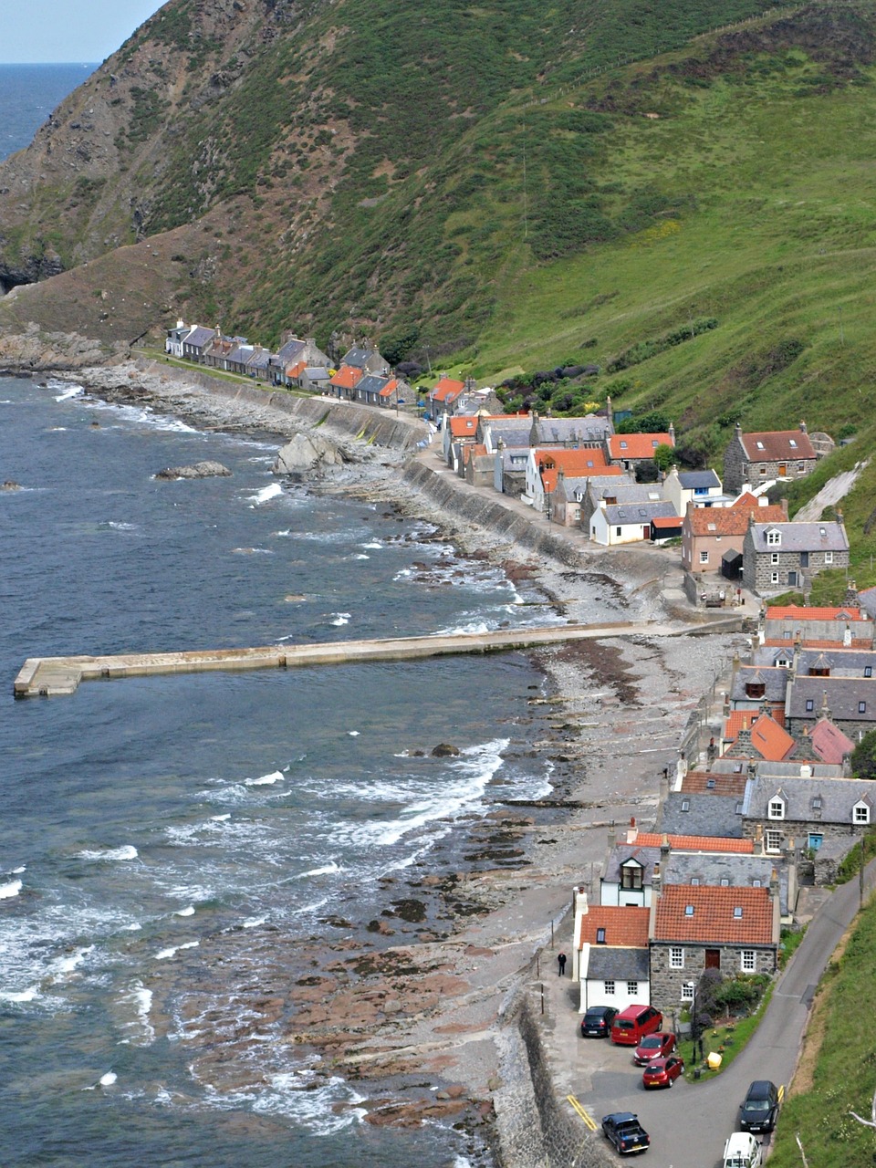 Crovie village on the Buchan Coast