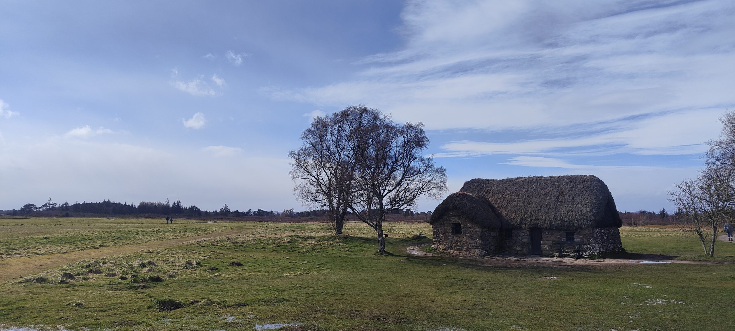 A traditional stone cottage in the Scottish countryside