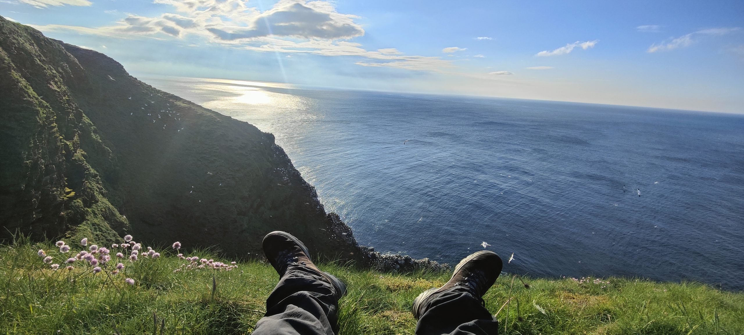A peaceful break overlooking the Scottish coast