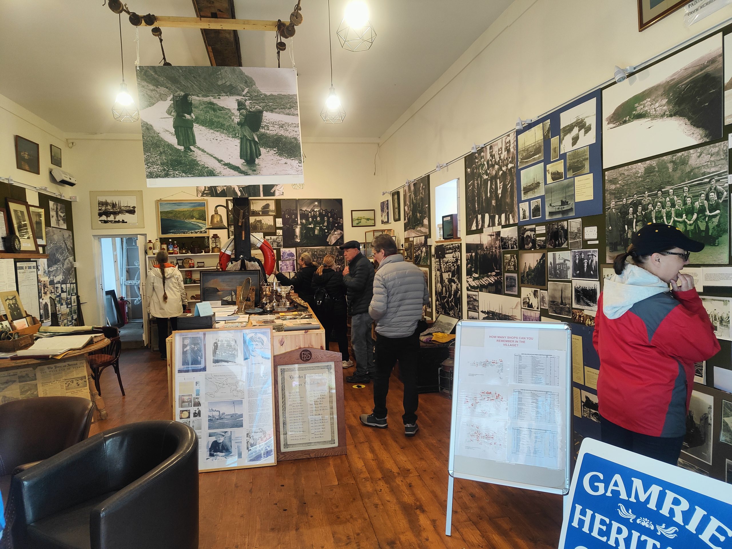 Tour guests exploring a local heritage museum