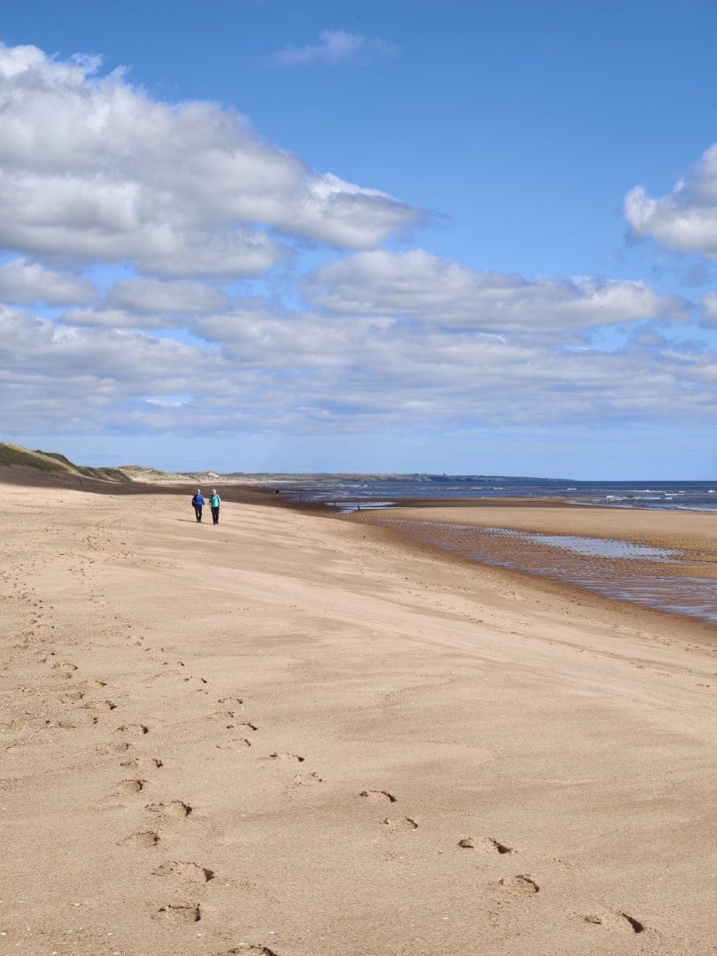 A wide Aberdeenshire beach