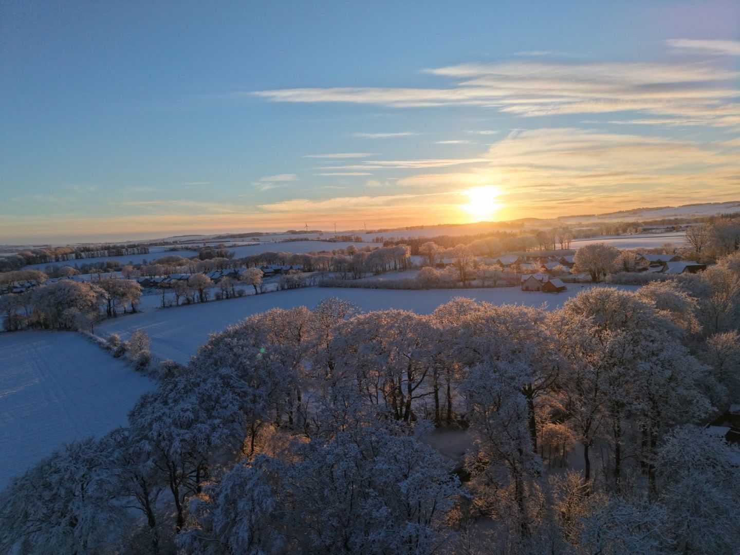 Winter light across the Aberdeenshire landscape