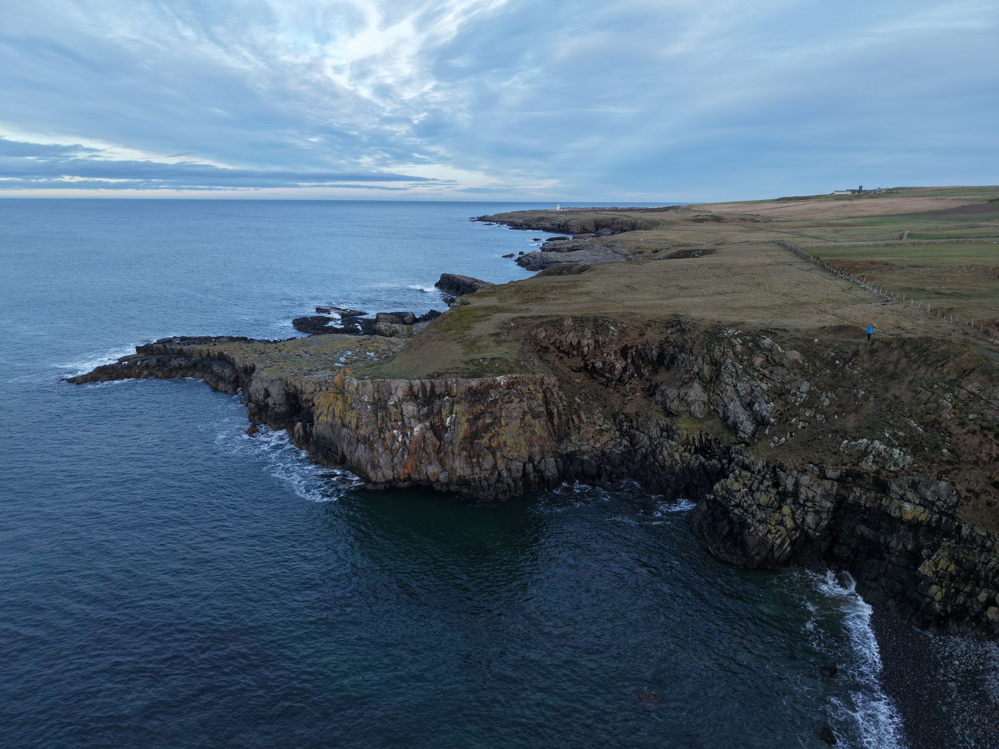 Scottish coastal headland with wide sea views