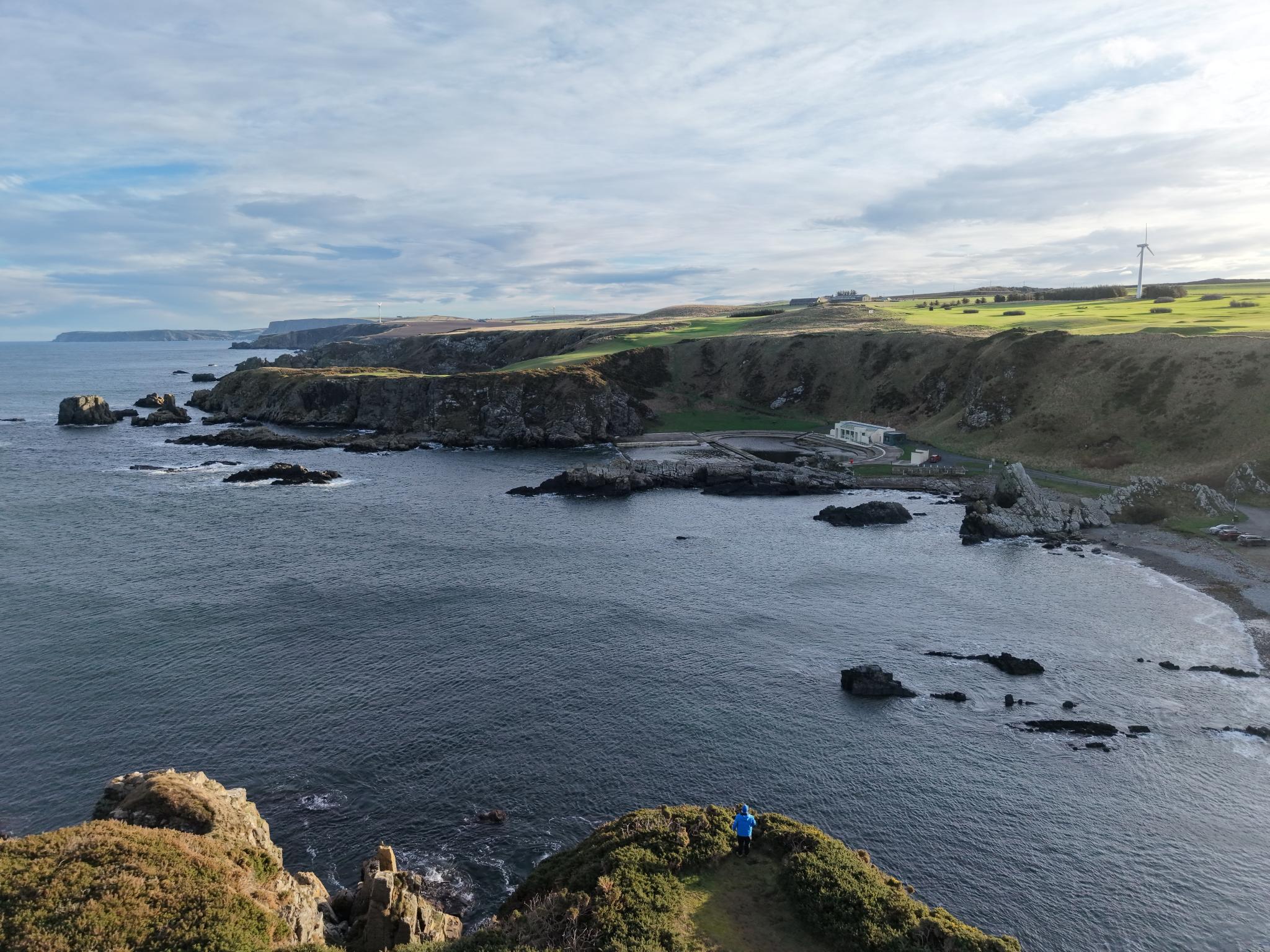 Rocky headlands and North Sea coastline