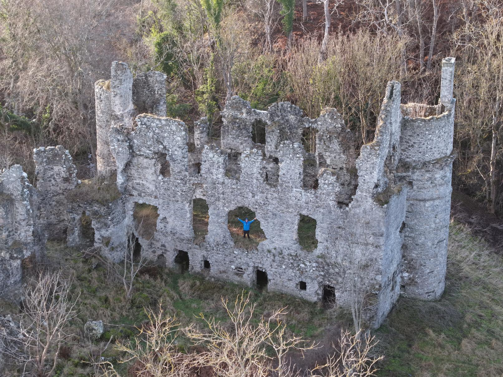 Weathered historic stone remains